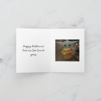Halloween Festive Folded Note Card