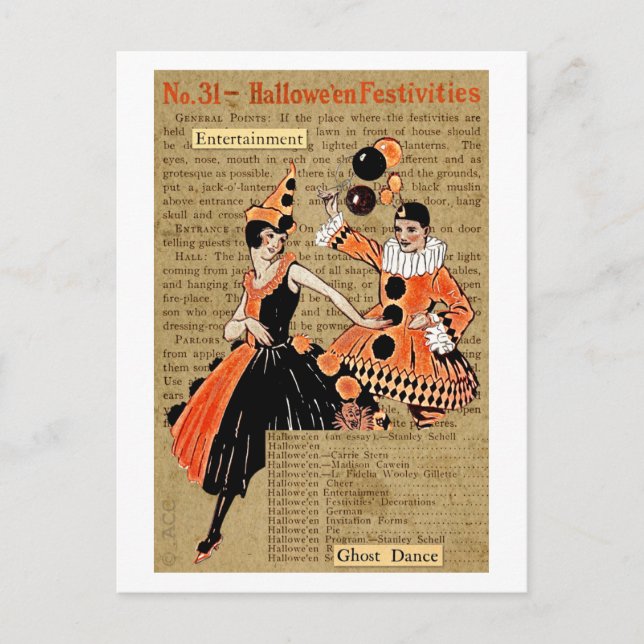 Halloween Festivities Postcard (Front)