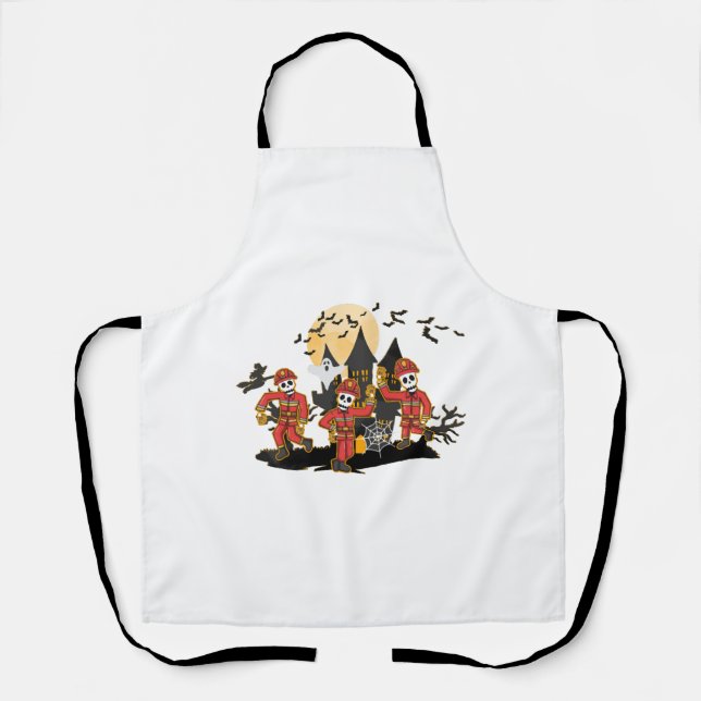 Halloween Firefighter Apron (Front)