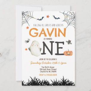 Halloween First Birthday Invitation