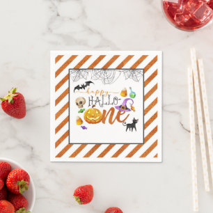 Halloween First Birthday Party Napkin