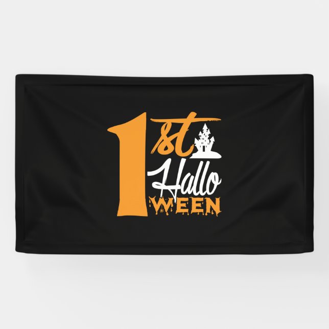 Halloween First Halloween Birthday Banner (Horizontal)