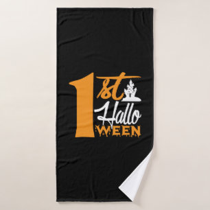 Halloween First Halloween Birthday Bath Towel