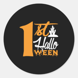 Halloween First Halloween Birthday Classic Round Sticker