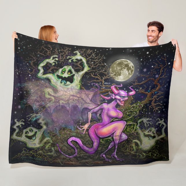 Halloween Fleece Blanket (In Situ)