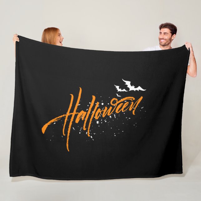 Halloween Fleece Throw Blanket (In Situ)