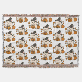 Halloween Fleecedeken — Schattige Pomeranian Throw Blanket