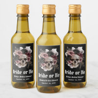 Halloween Floral Skull Bride or Die Bridal Shower