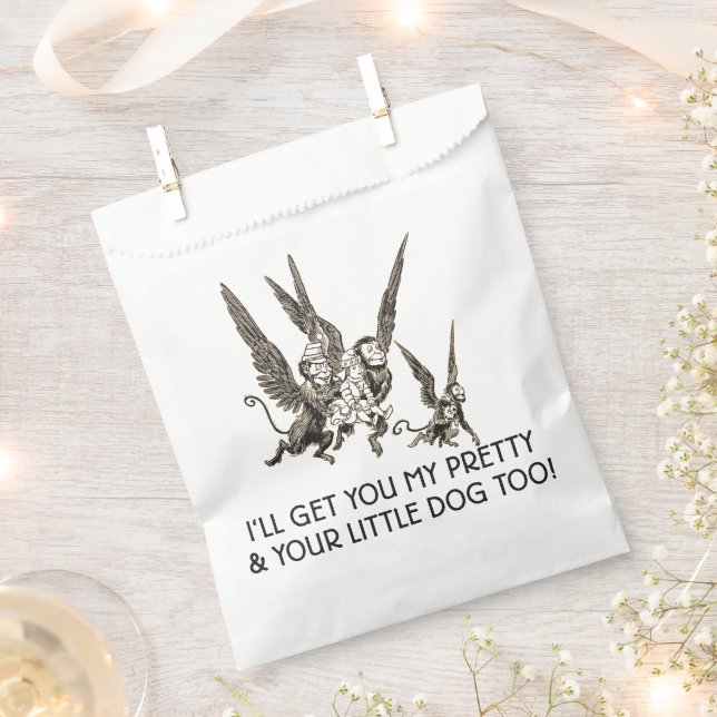 Halloween Flying Monkeys Wizard Of Oz Favour Bags (Clipped)