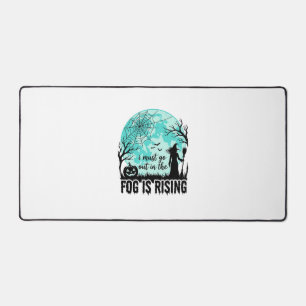 Halloween Fog Is Rising Witch Pumpkin Vintage Shir Desk Mat