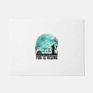 Halloween Fog Is Rising Witch Pumpkin Vintage Shir Doormat