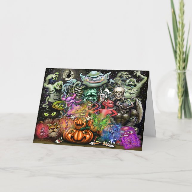 Halloween Folded Greeting Card (Front)