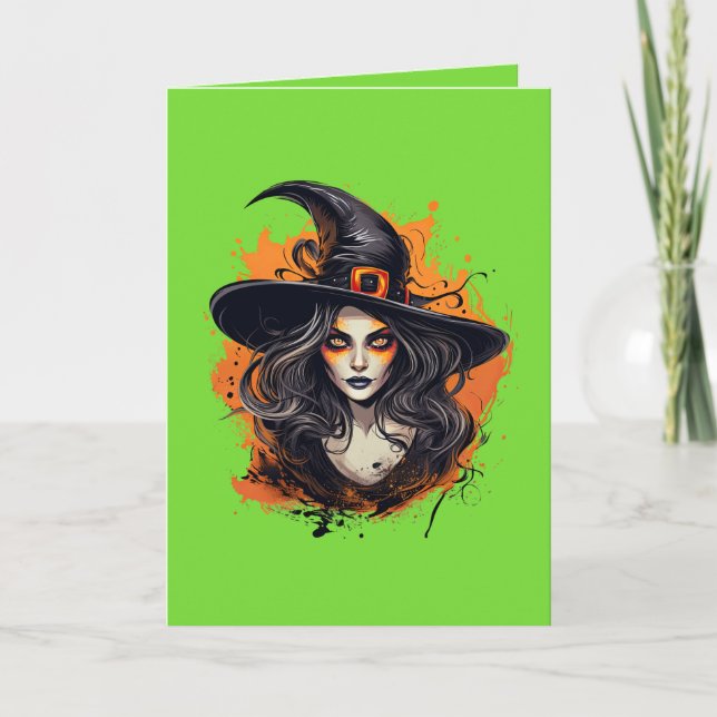 "Halloween" Folded Greeting Card (Front)