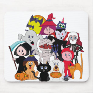 Halloween Folks Mouse Mat