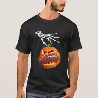 Halloween Football Funny Football Pumpkin Lover T-Shirt