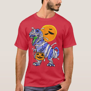 Halloween for Boys Dinosaur T rex Mummy Pumpkin 12 T-Shirt