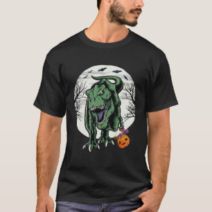 Halloween for Boys Kids Dinosaur T rex Mummy Pumpk T-Shirt