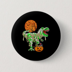 Halloween for Boys Men Dinosaur T-rex Mummy Pumpk 6 Cm Round Badge