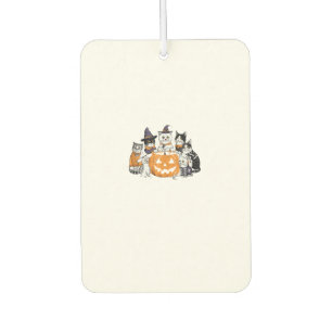 halloween for Cat Cute Kitten Ghost Skeleton Lover Car Air Freshener