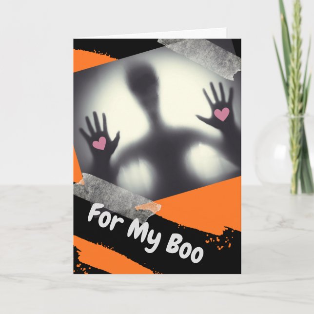 Halloween for My Boo Boyfriend Card (Front)