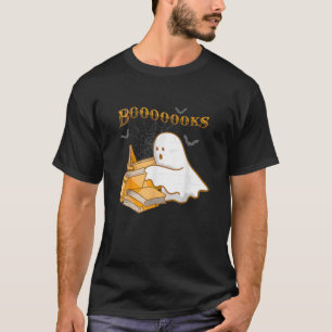 Halloween For Teachers Librarian Funny Ghost Boooo T-Shirt