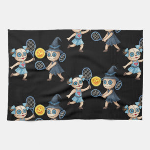 Halloween for Tennis Player  Tea Towel