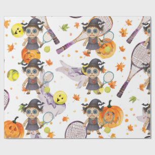 Halloween for Tennis Player Wrapping Paper