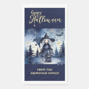 Halloween Forest Scene Customisable Paper Napkins
