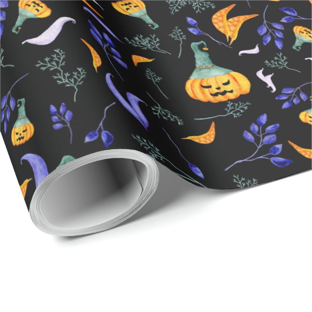 Halloween Forest Wrapping Paper (Roll Corner)