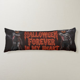 Halloween Forever In My Heart Gothic Pumpkin Jack Body Cushion