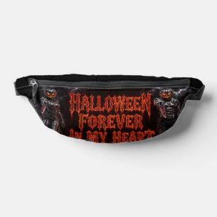 Halloween Forever In My Heart Gothic Pumpkin Jack Bum Bags