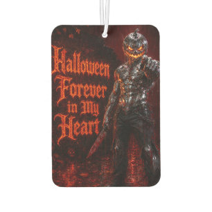 Halloween Forever In My Heart Gothic Pumpkin Jack Car Air Freshener