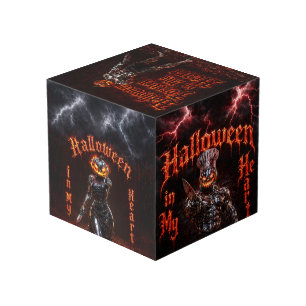Halloween Forever In My Heart Gothic Pumpkin Jack  Cube