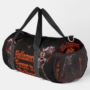 Halloween Forever In My Heart Gothic Pumpkin Jack Duffle Bag