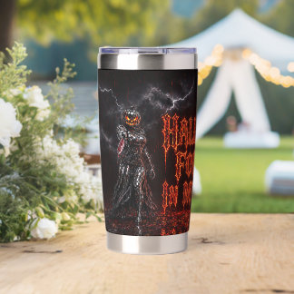 Halloween Forever In My Heart Gothic Pumpkin Jack Insulated Tumbler