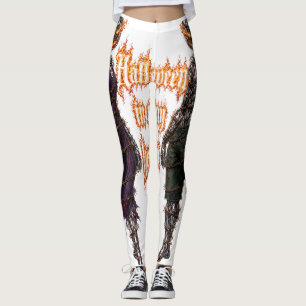 Halloween Forever In My Heart Gothic Pumpkin Jack Leggings