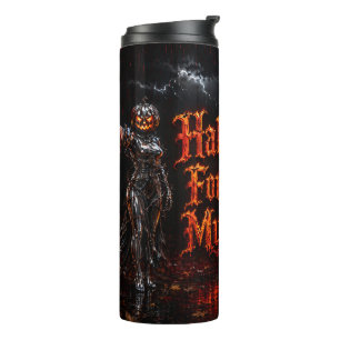 Halloween Forever In My Heart Gothic Pumpkin Jack Thermal Tumbler