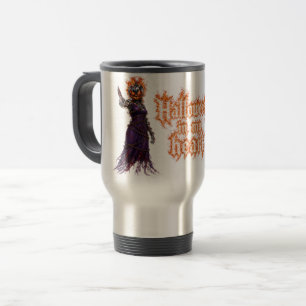 Halloween Forever In My Heart Gothic Pumpkin Jack  Travel Mug