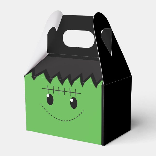 Halloween Frankenstein Birthday Party Favour Boxes (Front Side)
