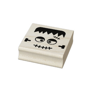 Halloween Frankenstein Invitation or Card Rubber Stamp