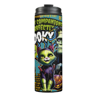 HALLOWEEN FRANKENSTEIN'S CAT THERMAL TUMBLER