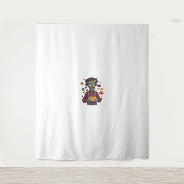 Halloween Frankie Loves Fall Tapestry (Front)