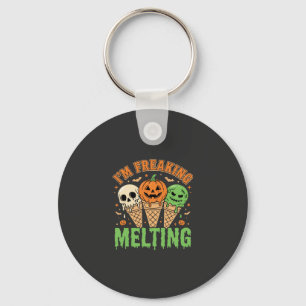 Halloween Freaking Melting Ice Cream Key Ring
