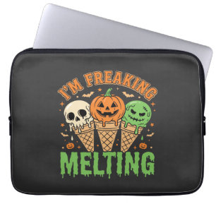 Halloween Freaking Melting Ice Cream Laptop Sleeve