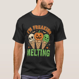 Halloween Freaking Melting Ice Cream T-Shirt