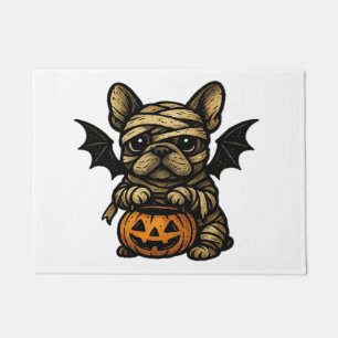 Halloween French Bulldog � Cute Spooky Dog Art Cla Doormat
