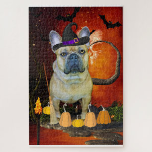 Halloween French Bulldog Jigsaw Puzzle