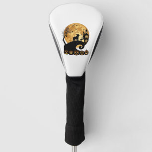 Halloween French Bulldog Moon Spooky Pumpkins Haun Golf Head Cover