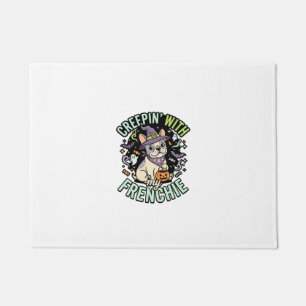 Halloween French Bulldog Spooky Companion Doormat