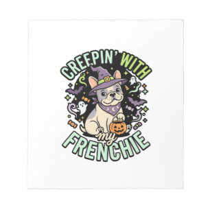 Halloween French Bulldog Spooky Companion Notepad